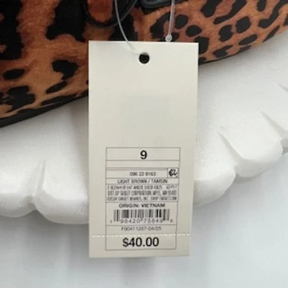 A New Day Tamsin Leopard Print Mary Jane Crisscross Buckle Flat 9 - Picture 5 of 8